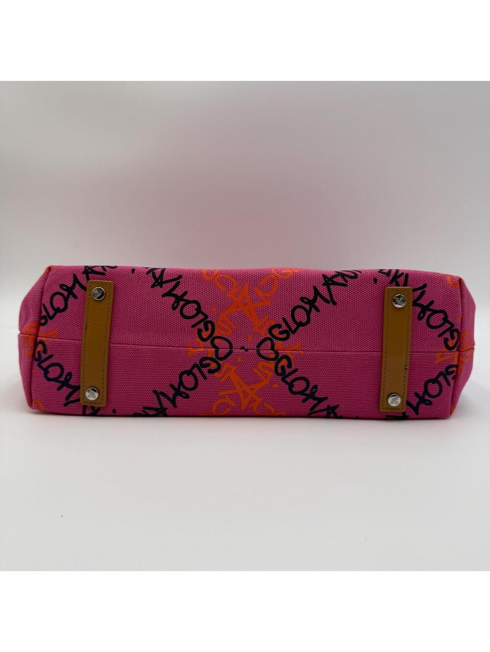 Vivienne Westwood Anglomania Pink Graffiti Canvas Tote Bag - Picture 5 of 9